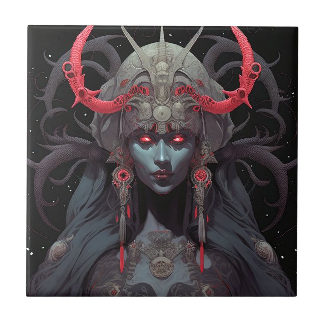 Carreau Demon Queen Imaginaire Art (Devant)