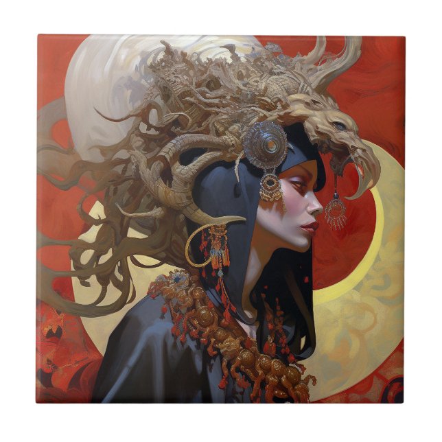 Carreau Demon Queen Imaginaire Art (Devant)