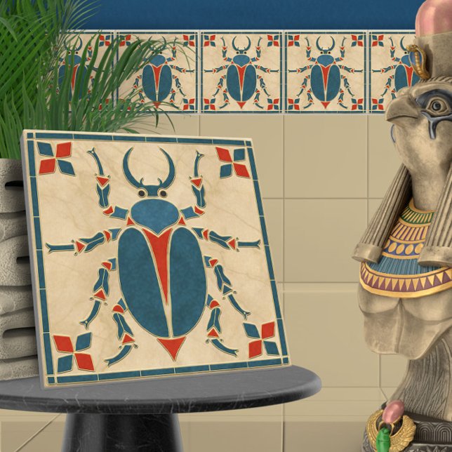Carreau Dendroctone du scarab Art déco égyptien (Créateur téléchargé)