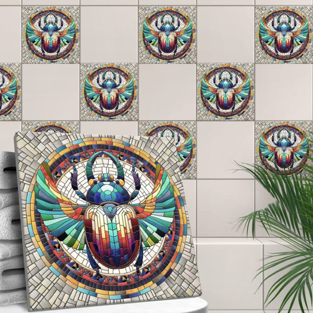Carreau Dendroctone du scarab égyptien - Art mosaïque (Créateur téléchargé)