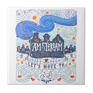 Carreau Déplaçons-nous à Amsterdam