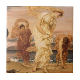Carreau Des Filles Grecques Ramassent Des Galets Par Lord 