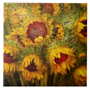 Carreau Des fleurs - tournesols - vous êtes mon seulement