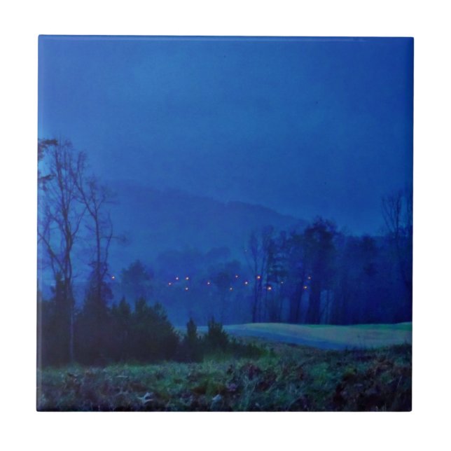 Carreau Des lumières scintillantes dans un Blue Mountain M (Devant)