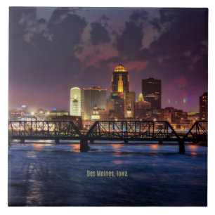 Carreau Des Moines, Iowa, paysage urbain