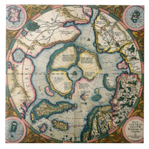 Carreau Descriptio de terrarum de Septentrionalium, carte