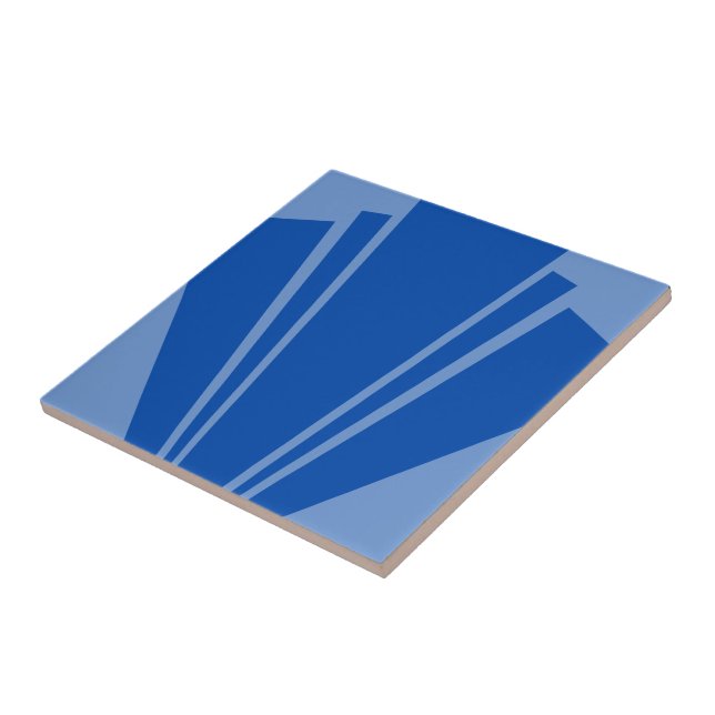 Carreau Design Art déco bleu (Côté)