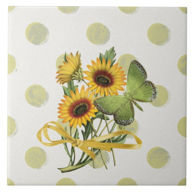 Carreau Design chic Sunflower Country  (Devant)