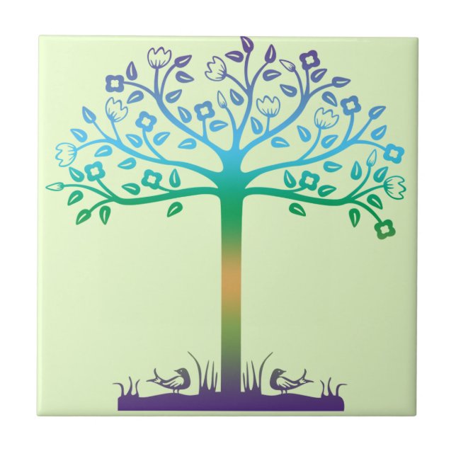 Carreau Design d'arbre tendance (Devant)