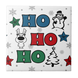 Carreau Design de Noël Ho-Ho-Ho