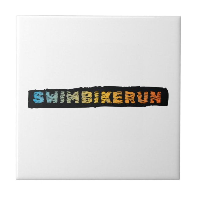 Carreau Design de triathlon (Devant)