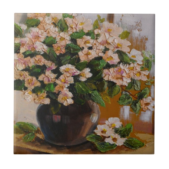 Carreau Design de tuiles florales (Devant)