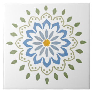 Carreau Design floral coloré