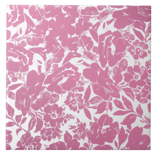 Carreau Design Floral Or Élégant Avec Noir Gras (Devant)