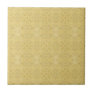Carreau Design géométrique étoile d'or brillant