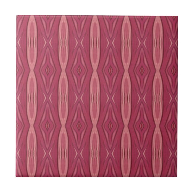 Carreau Design géométrique rose fuchsia (Devant)