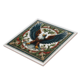 Carreau Design Majestueux De Carrelage Aigle Avec Détails 