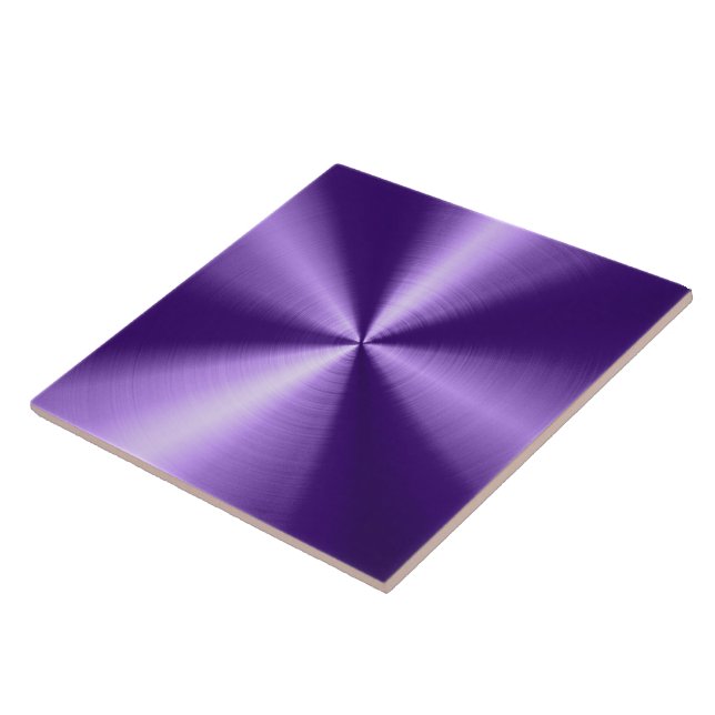 Carreau Design métallique brillant violet apparence en aci (Côté)