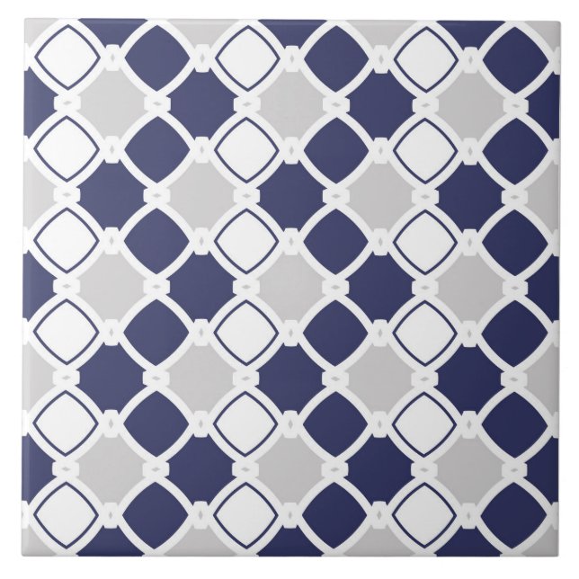 Carreau Design moderne, motif géométrique, carré (Devant)