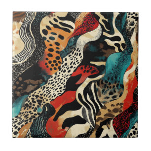 Carreau Design Poster de animal élégant