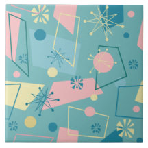 Design Rétro Atomique de Style Mid-Century Modern 