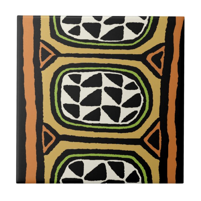 Carreau Design textile Kuba africain (Devant)