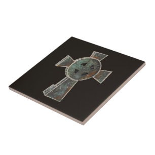 Carreau Dessin de croix de tête de cimetière gothique d'Ha