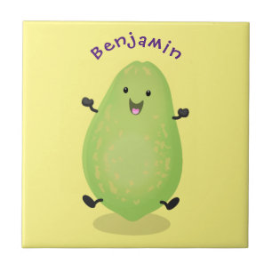 Carreau dessin de la patte papaye de Cute kawaii