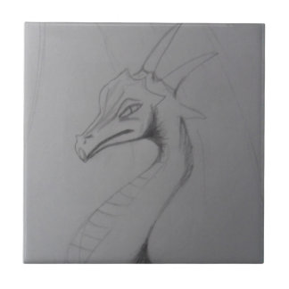 Carreau Dessin élégant de dragon