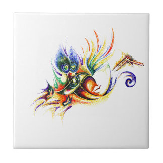 Carreau Dessin fait main d'encre de seigneur Krishna