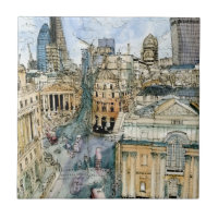 Destinations | Watercolor Vintage London Street
