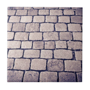 Carreau Détail de la rue pavée, horizontal