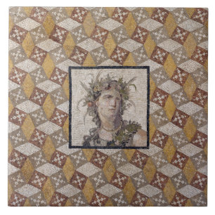 Carreau Détail d'un panneau de plancher romain de mosaïq