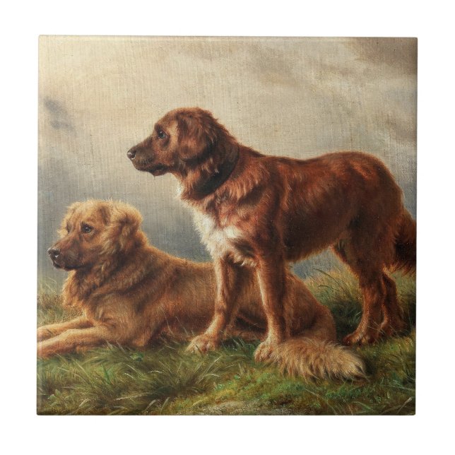 Carreau Deux chiens de garde (Devant)