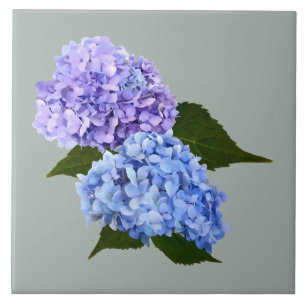 Carreau Deux Hydrangea Lavender et Blue