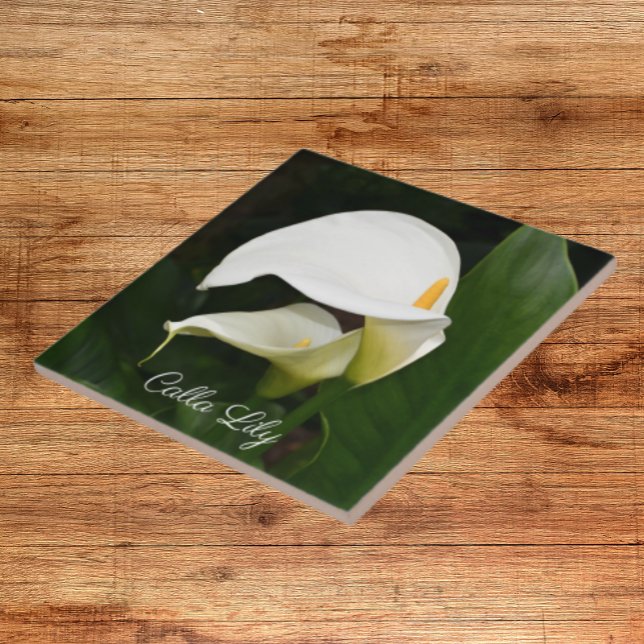 Carreau Deux Lys Calla Blanche Floral (In Situ)