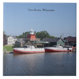 Carreau Deux rivières, tuile du Wisconsin