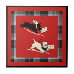 Carreau Deux Scottie Dog Sm. Carrelage en céramique (4,25 