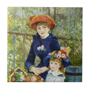 Carreau Deux Soeurs (En Terrasse) De Pierre Renoir