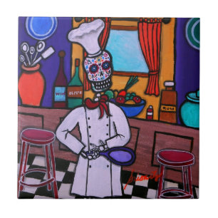 Carreau Dia de los Muertos Chef