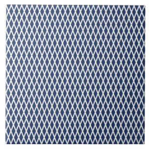 Carreau Diamond motif, moderne, simple, bleu marine, blanc