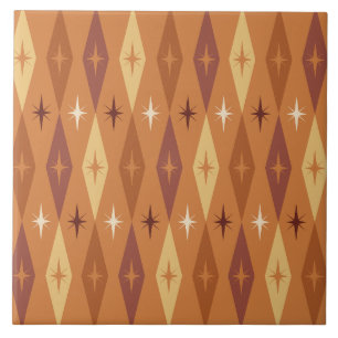Carreau Diamonds Stars Orange, 1950 atomique