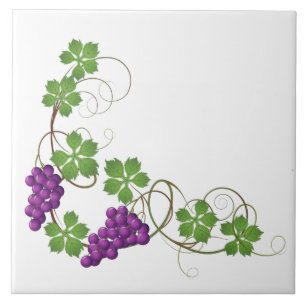 Carreau d'impression de raisins