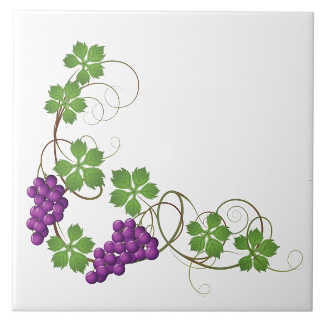 Carreau d'impression de raisins (Devant)