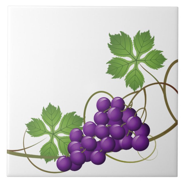 Carreau d'impression de raisins (Devant)