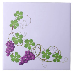 Carreau d'impression de raisins