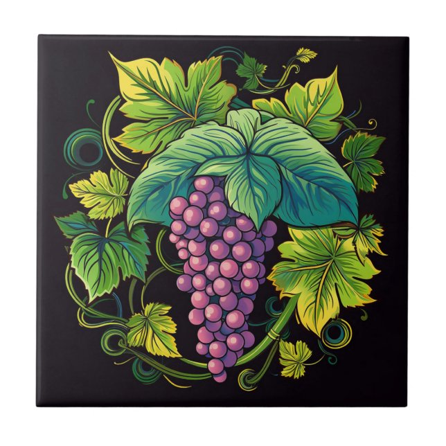 Carreau d'impression de raisins (Devant)