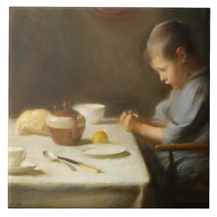 Carreau Dire grâce (Garçon priant à la table)