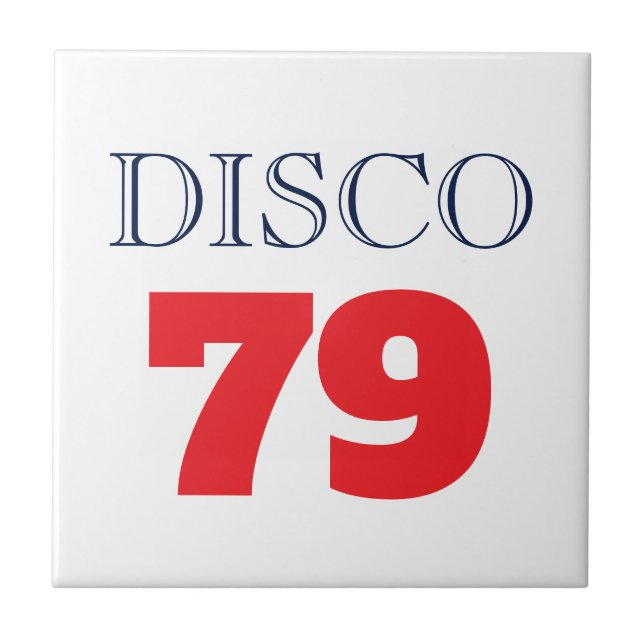 Carreau Disco 79 Musique Divertissement Pop Art Rétro (Devant)