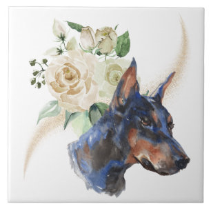 Carreau Doberman Pinscher Dog